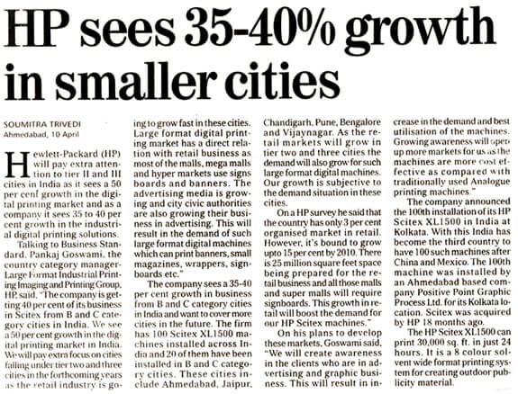HP sees 35-40% growth in smaller cities